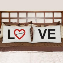 Personalized Love Romantic Pillowcase Set