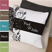 Our Wedding Day Personalized Throw Pillows