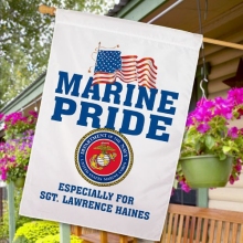 Personalized Military Pride House Flags