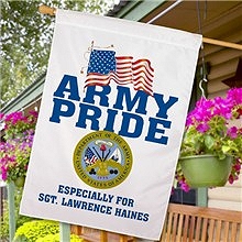 Personalized Military Pride House Flags