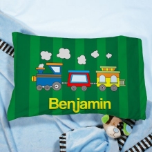 Personalized Choo Choo Train Youth Pillow