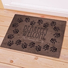 Personalized Bearfeet Welcome Cabin Doormats