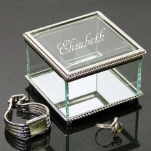 Expressions Engraved Glass Jewelry Box