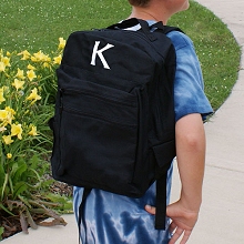 Personalized Embroidered Initial Backpacks