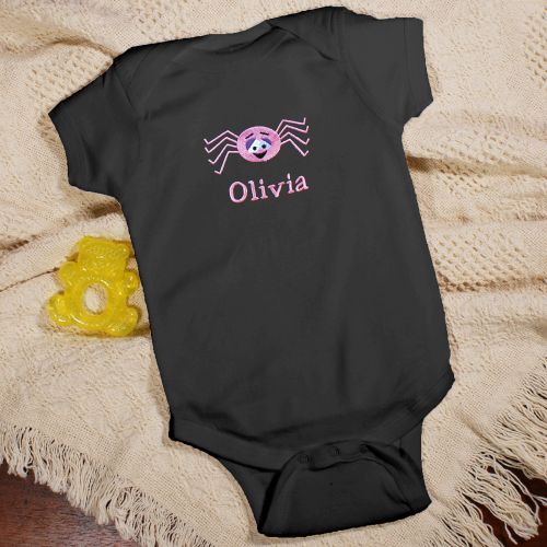 Embroidered Personalized Halloween Infant Creepers