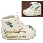 Deluxe Personalized Ceramic Baby Booties
