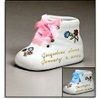 Personalized Ceramic Baby Booties