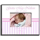 Pink & White Personalized New Baby Girl Picture Frames