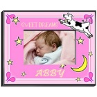 Personalized Girl's Cow Jumping Over the Moon Picture Frame