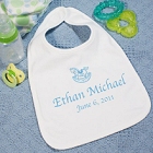 New Baby Boy Rocking Horse Personalized Baby Bibs