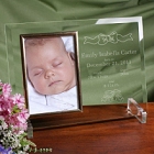 Baby Birth Announcement Beveled Glass Picture Frames