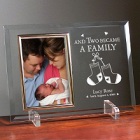 Became a Family New Baby Beveled Glass Picture Frames