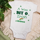 A Wee Bit O Irish Personalized Baby Onesies