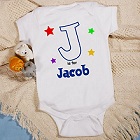 A is for Stars Personalized Baby Onesies