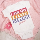 I'm The Sister Personalized Baby Onesies