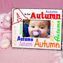 Colorful Alphabet Name Personalized Picture Frames