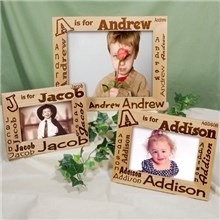 Alphabet Name Personalized Picture Frames