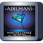 After Hours Martini Lounge Personalized Bar Coasters Set