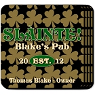 Field of Clover Personalized Beverage Coaster Sets