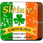 Pride of the Irish Personalized St Patricks Day Coaster Set
