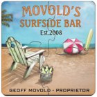Surfside Bar Personalized Drink Coasters Puzzle Set