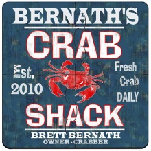 Crab Shack Personalized Puzzle Coaster Sets