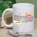 Personalized Sisters Friendship Coffee Mug