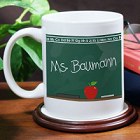 Personalized Chalkboard Ceramic Teacher Coffee Mugs
