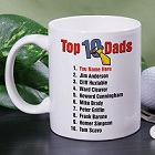 Top Ten Dads Personalized Coffee Mugs