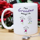 Belongs To Personalized Mom Coffee Mugs