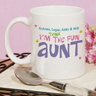 Personalized Fun Aunt Coffee Mugs