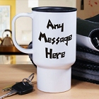 Personalized Funky Message Travel Mug