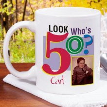 Look Who's Birthday Personalized Photo Coffee Mugs