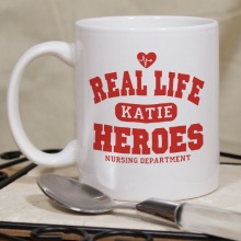 Real Life Heroes Personalized Nurse Coffee Mugs