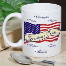 USA American Pride Personalized Ceramic Coffee Mug