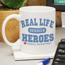 Real Life Heroes Personalized Medical Coffee Mugs