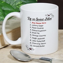 Top 10 Sexiest Men Personalized Coffee Mugs