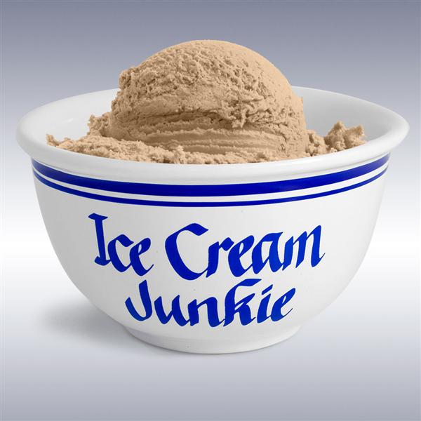 Ice Cream Junkie Ice Cream Bowl: Personalized Stoneware - Mail Order Shoppe Personalized  Ice Cream Bowls