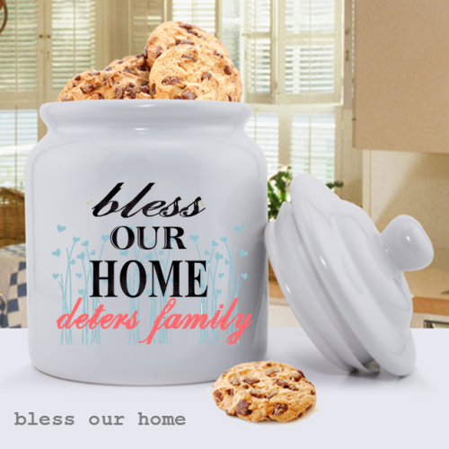Bless Our Home Personalized Ceramic Cookie Jars
