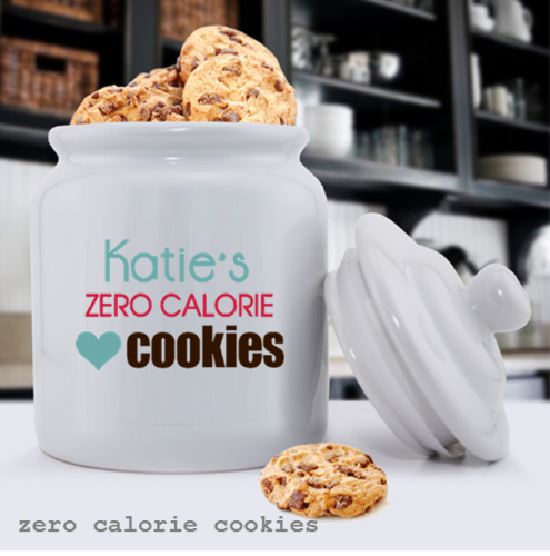 Zero Calorie Cookies Personalized Ceramic Cookie Jars