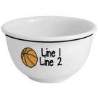 Personalized Basketball Icon 1 Quart Snack Bowls