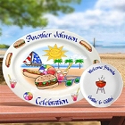 Personalized Oval Summer Platter