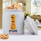 Personalized Ceramic Halloween Cookie Jars