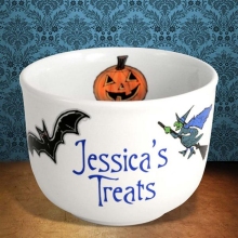 Personalized Halloween Treat Bowls