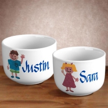 Kid's Personalized Icon Ice Cream Bowls