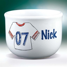 Personalized Sports Jersey Ice Cream Bowls