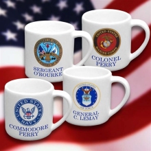 Personalized 12 oz US Military Mugs