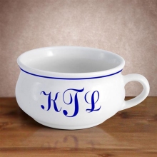 Monogrammed 18 oz Ceramic Soup Mug