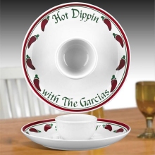 Personalized Cinco de Mayo Chip & Dip Plate Set