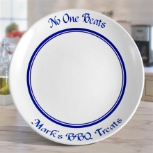 Blue and White Classic Barbecue Platters